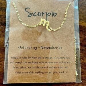 NWT zodiac Scorpio necklace